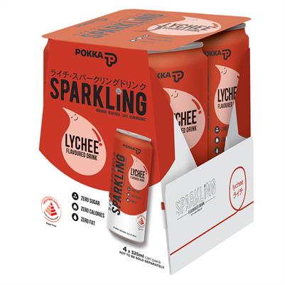 Sparkling Flavoured Drink Lychee 325ml x 4s